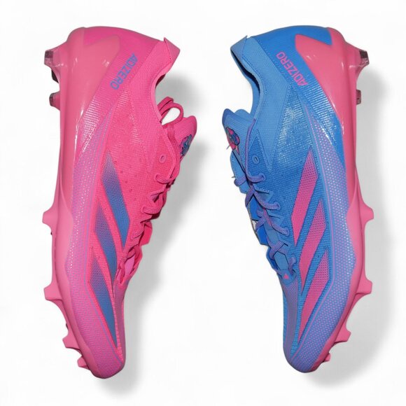 Adidas Adizero Electric Mens Size 17 Football Cleats Cotton Candy Travis Hunter - Picture 3 of 15